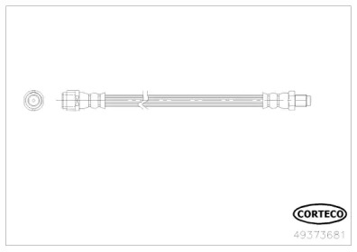 CORTECO 49373681 -  Тормозной шланг