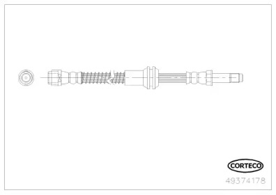 CORTECO 49374178 -  Тормозной шланг