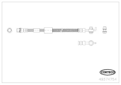 CORTECO 49374754 -  Тормозной шланг