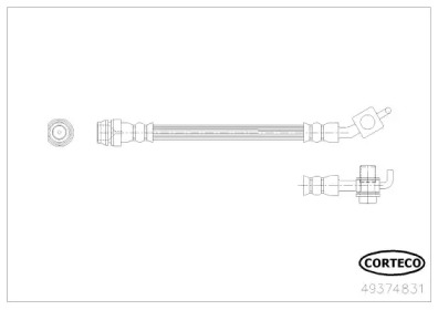 CORTECO 49374831 -  Тормозной шланг