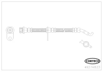 CORTECO 49374833 -  Тормозной шланг
