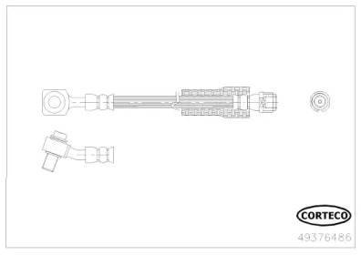 CORTECO 49376486 -  Тормозной шланг