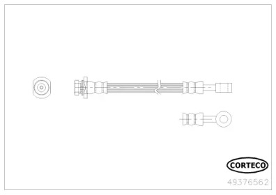 CORTECO 49376562 -  Тормозной шланг