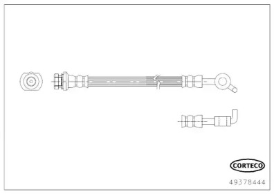 CORTECO 49378444 -  Тормозной шланг