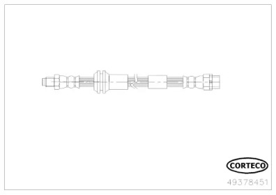 CORTECO 49378451 -  Тормозной шланг