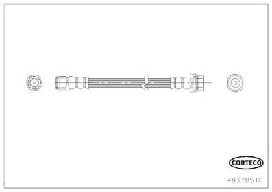 CORTECO 49378510 -  Тормозной шланг