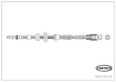 CORTECO 49379100 -  Тормозной шланг