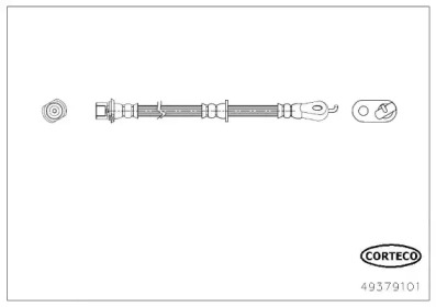 CORTECO 49379101 -  Тормозной шланг