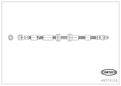 CORTECO 49379128 -  Тормозной шланг