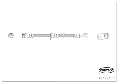 CORTECO 49379385 -  Тормозной шланг
