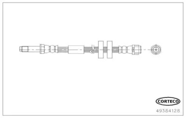 CORTECO 49384128 -  Тормозной шланг