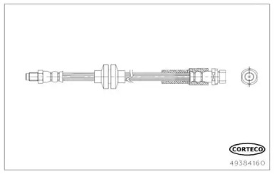 CORTECO 49384160 -  Тормозной шланг
