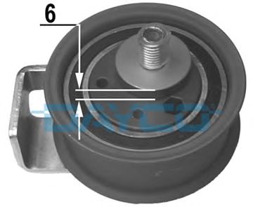 DAYCO atb2143 -  Натяжной ролик, ремень ГРМ