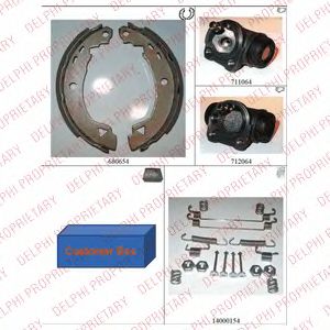 DELPHI 751 -  Комплект тормозных колодок