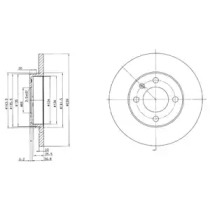 DELPHI bg2116c -  Диск тормозной