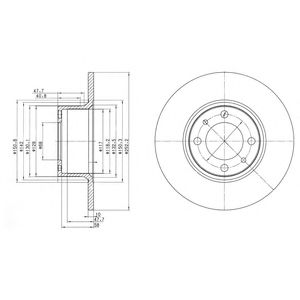DELPHI bg2176 -  Тормозной диск