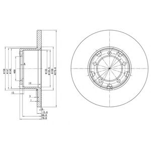 DELPHI bg2265 -  Тормозной диск