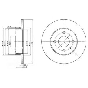 DELPHI bg2312 -  Тормозной диск