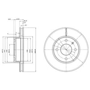 DELPHI bg2339 -  Тормозной диск