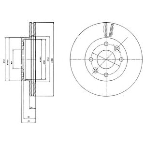 DELPHI bg2371 -  Тормозной диск