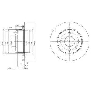 DELPHI bg2375 -  Тормозной диск
