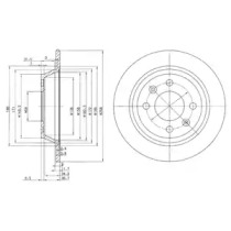 DELPHI bg2420c -  Тормозной диск
