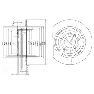 DELPHI bg2431 -  Тормозной диск