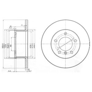 DELPHI bg2556 -  Тормозной диск