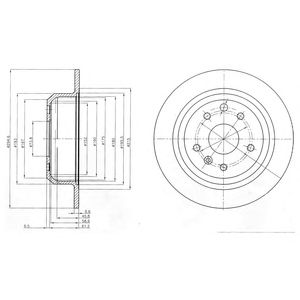 DELPHI bg2614 -  Тормозной диск