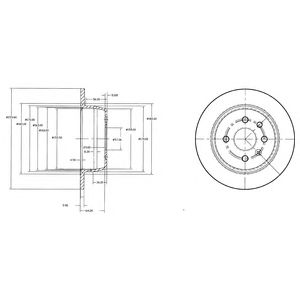 DELPHI bg2635 -  Тормозной диск