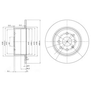 DELPHI bg2637 -  Тормозной диск