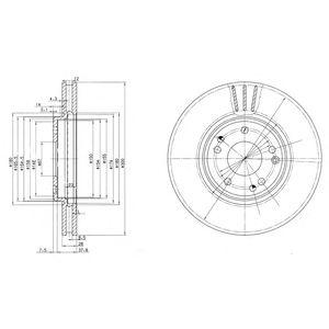 DELPHI bg2675 -  Тормозной диск