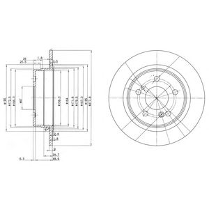 DELPHI bg2676 -  Тормозной диск