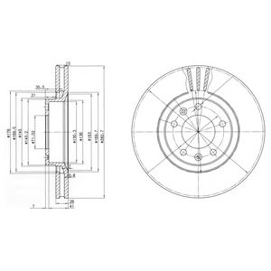 DELPHI bg2688 -  Тормозной диск