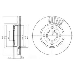 DELPHI bg2699 -  Тормозной диск