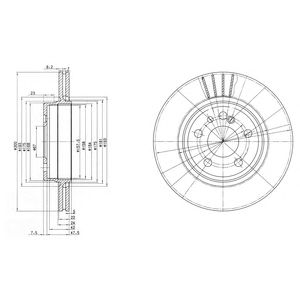 DELPHI bg2740 -  Тормозной диск