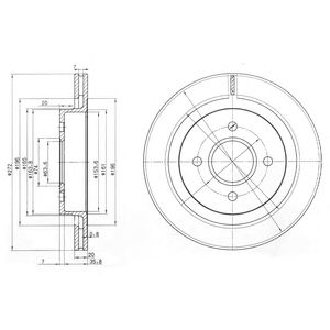 DELPHI bg2758 -  Тормозной диск