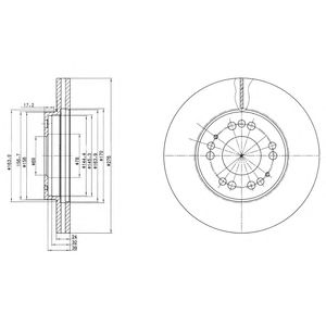 DELPHI bg2765 -  Тормозной диск
