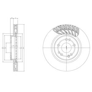 DELPHI bg2775 -  Тормозной диск