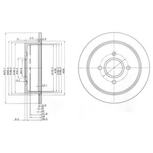 DELPHI bg2781 -  Тормозной диск