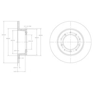DELPHI bg2799 -  Тормозной диск