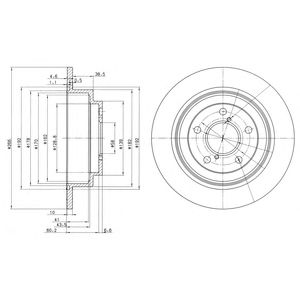 DELPHI bg2826 -  Тормозной диск