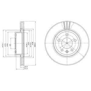 DELPHI bg2908 -  Тормозной диск