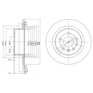 DELPHI bg2986 -  Тормозной диск