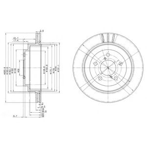 DELPHI bg3154 -  Тормозной диск