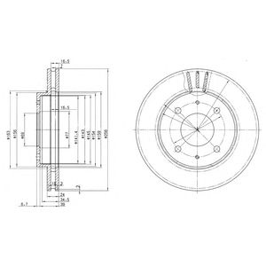 DELPHI bg3202 -  Тормозной диск