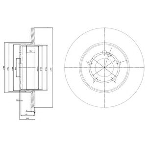 DELPHI bg3208 -  Тормозной диск