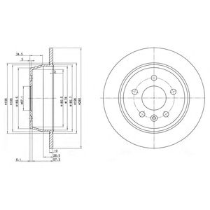 DELPHI bg3241 -  Тормозной диск