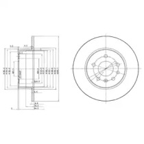 DELPHI bg3274c -  Диск тормозной