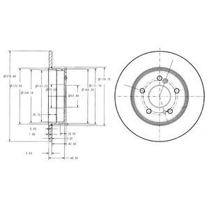 DELPHI bg3326 -  Тормозной диск
